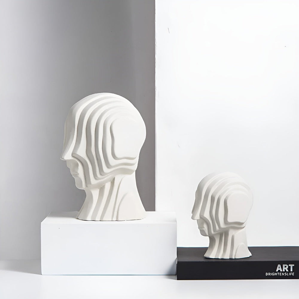 Geometryczna Figurka Ceramiczna - Złote Frędzle dla Galaktycznego Stylu do Dekoracji Wnętrz 7