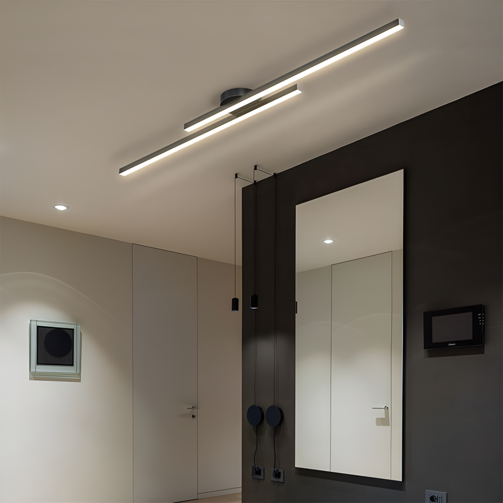 Lampa sufitowa LED w salonie