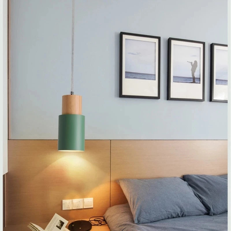 Kreatywna Lampa Wisząca | Drewno, Nowoczesny Design do Salonu i Jadalni 3