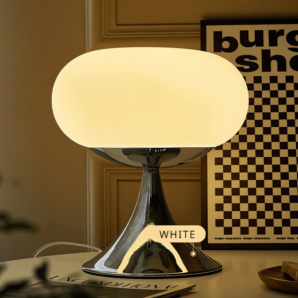 Lampa Apple – Lampa stołowa Curvy Macaron w szkle 8