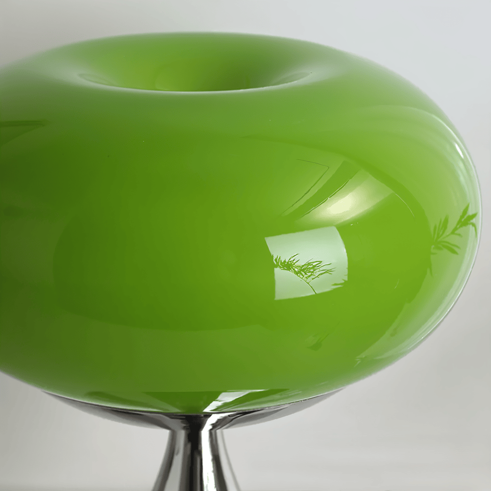 Lampa Apple – Lampa stołowa Curvy Macaron w szkle 9