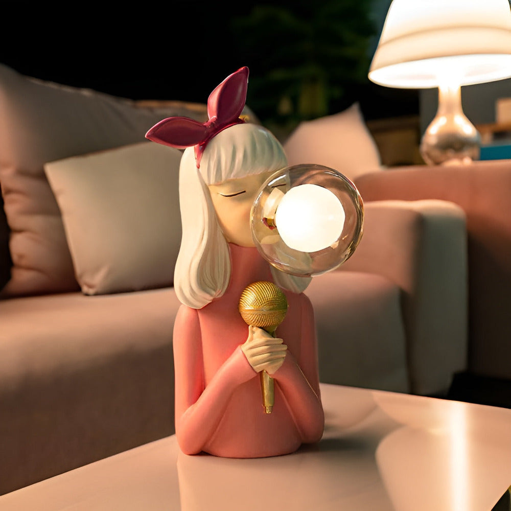 Lampa stołowa BubbleFairies – Urocze kwartet figurek dziewczynek z kreskówek 2