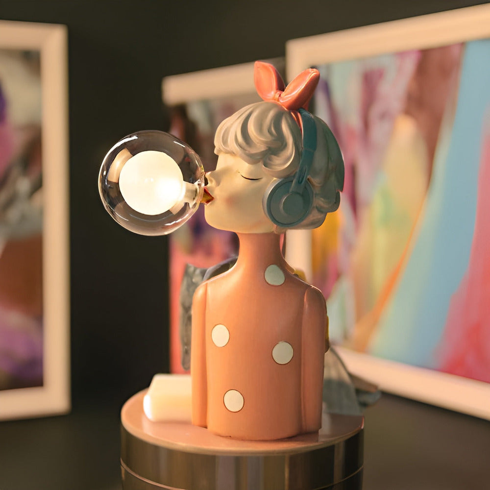 Lampa stołowa BubbleFairies – Urocze kwartet figurek dziewczynek z kreskówek 3