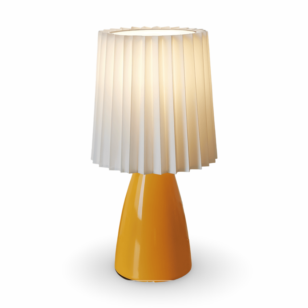 Lampa stołowa ConePleated - Lampa biurkowa LED ceramiczna Milkshake 0