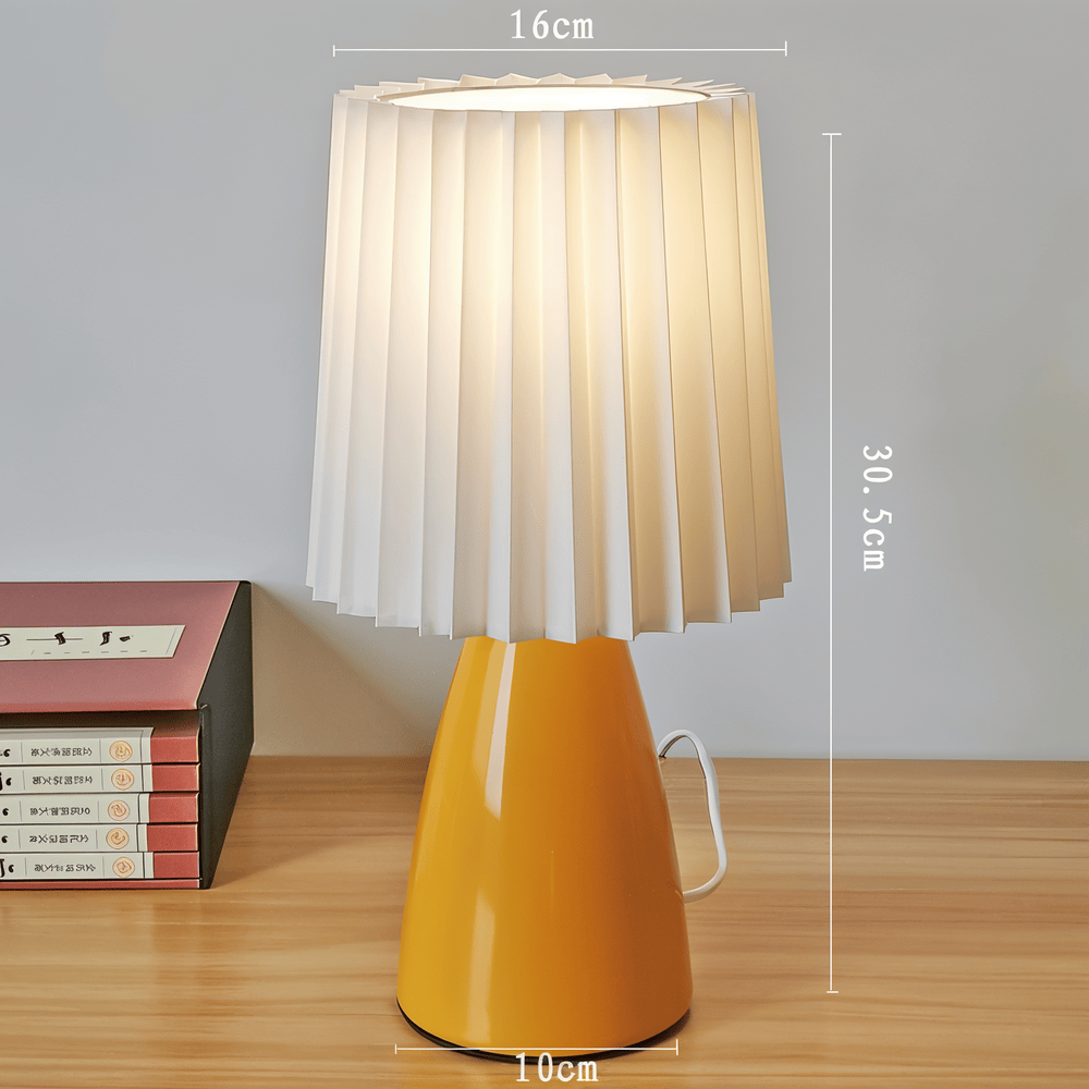 Lampa stołowa ConePleated - Lampa biurkowa LED ceramiczna Milkshake 5