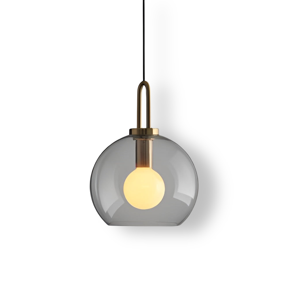 Lampa sufitowa GlassGleam – jednostronna lampa w kształcie kuli ze szkła w stylu vintage 15