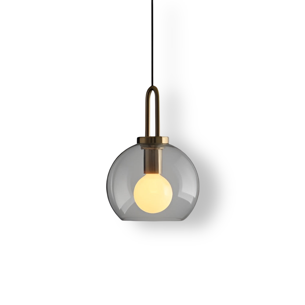 Lampa sufitowa GlassGleam – jednostronna lampa w kształcie kuli ze szkła w stylu vintage 17