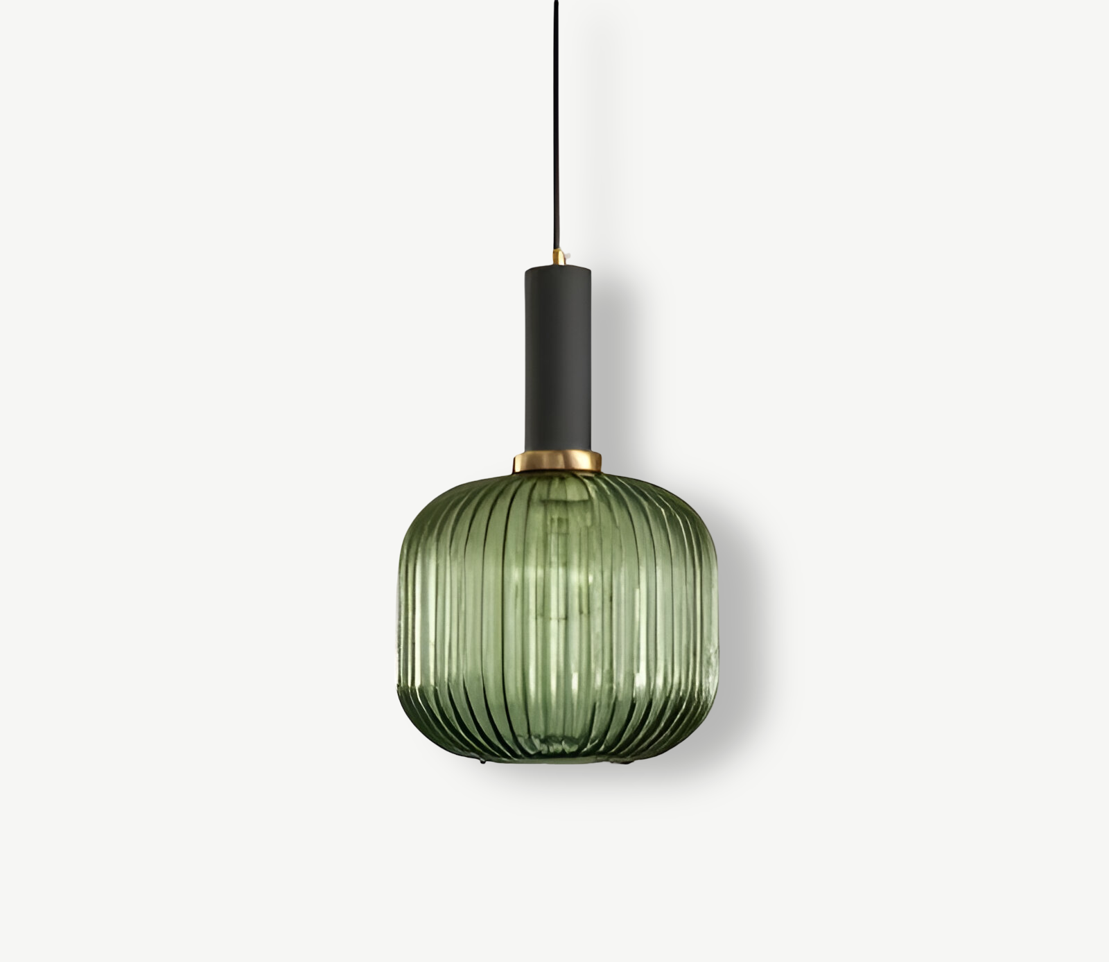 Lampa sufitowa HuedRibbed – prążkowany żyrandol ze szkła vintage 10