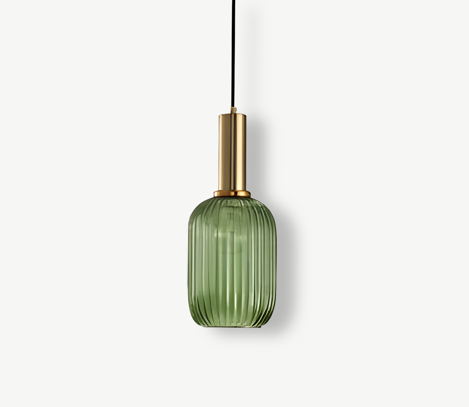 Lampa sufitowa HuedRibbed – prążkowany żyrandol ze szkła vintage 11