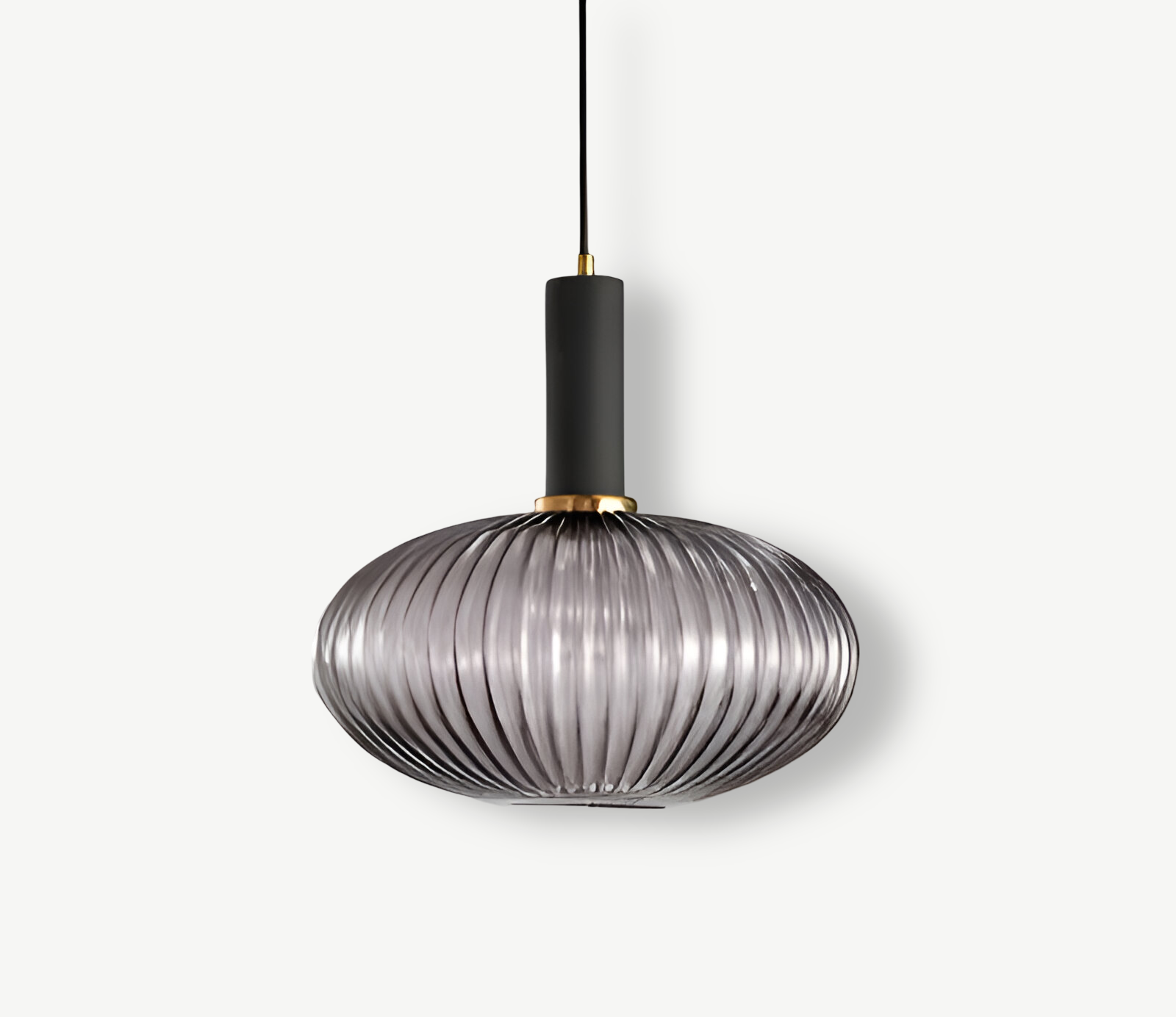 Lampa sufitowa HuedRibbed – prążkowany żyrandol ze szkła vintage 14