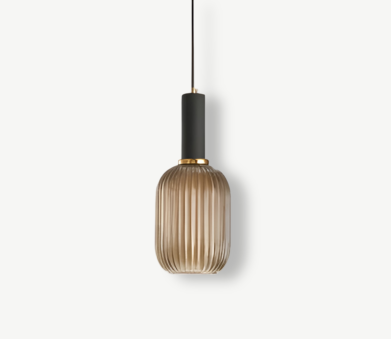 Lampa sufitowa HuedRibbed – prążkowany żyrandol ze szkła vintage 16