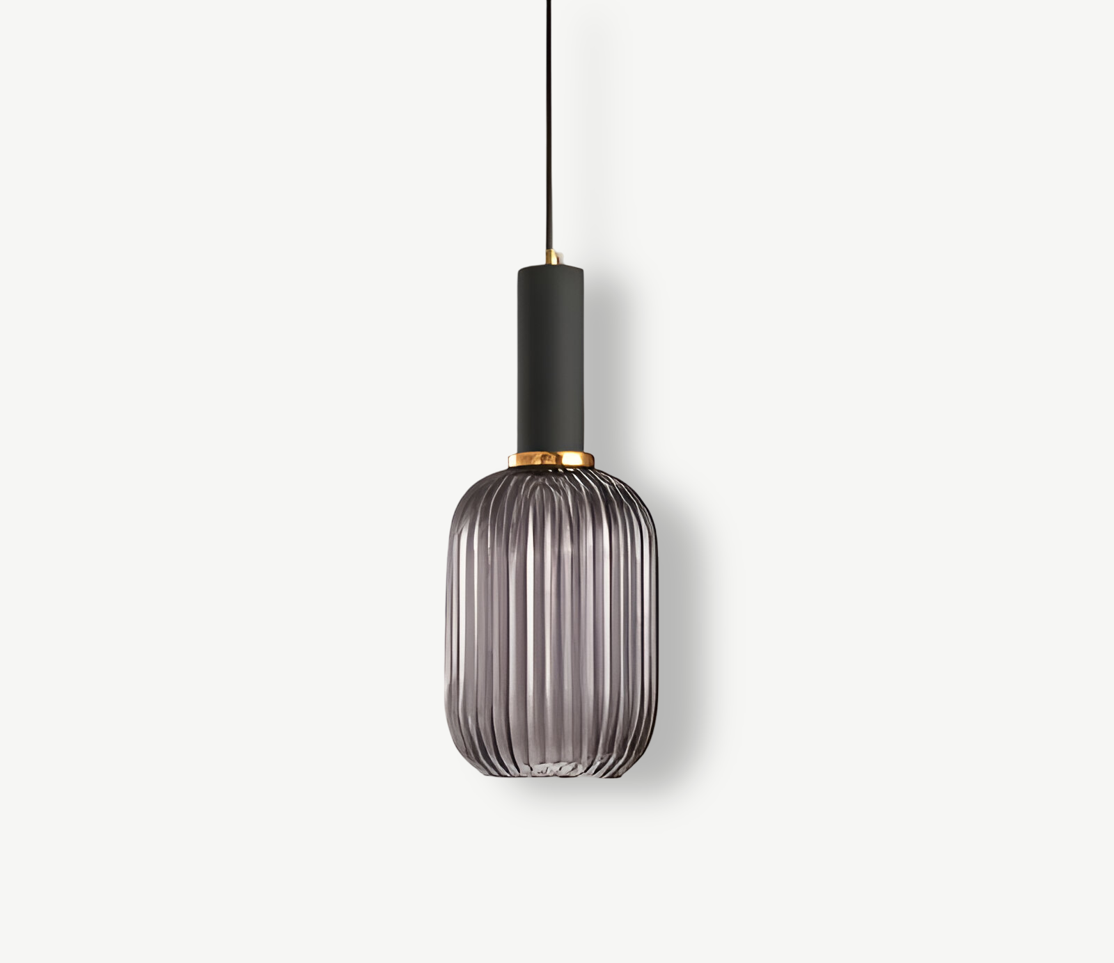 Lampa sufitowa HuedRibbed – prążkowany żyrandol ze szkła vintage 19