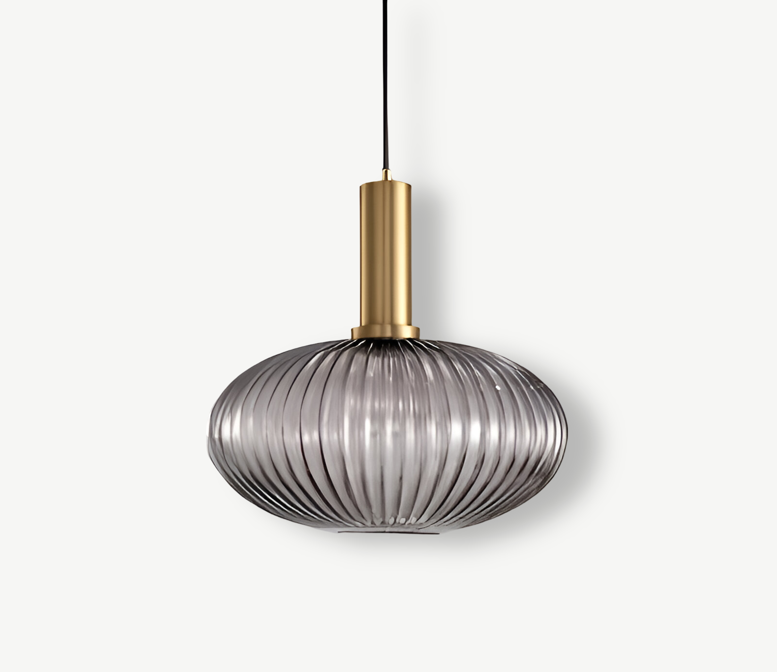 Lampa sufitowa HuedRibbed – prążkowany żyrandol ze szkła vintage 22