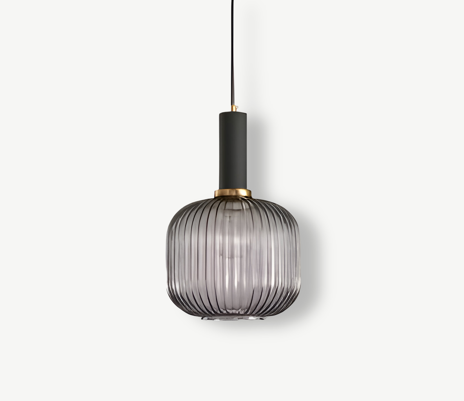 Lampa sufitowa HuedRibbed – prążkowany żyrandol ze szkła vintage 24