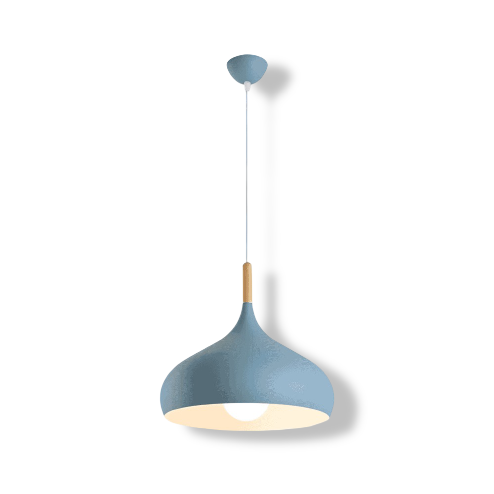 Lampa wisząca AluPastel – Żywy żyrandol LED z jedną głowicą 0