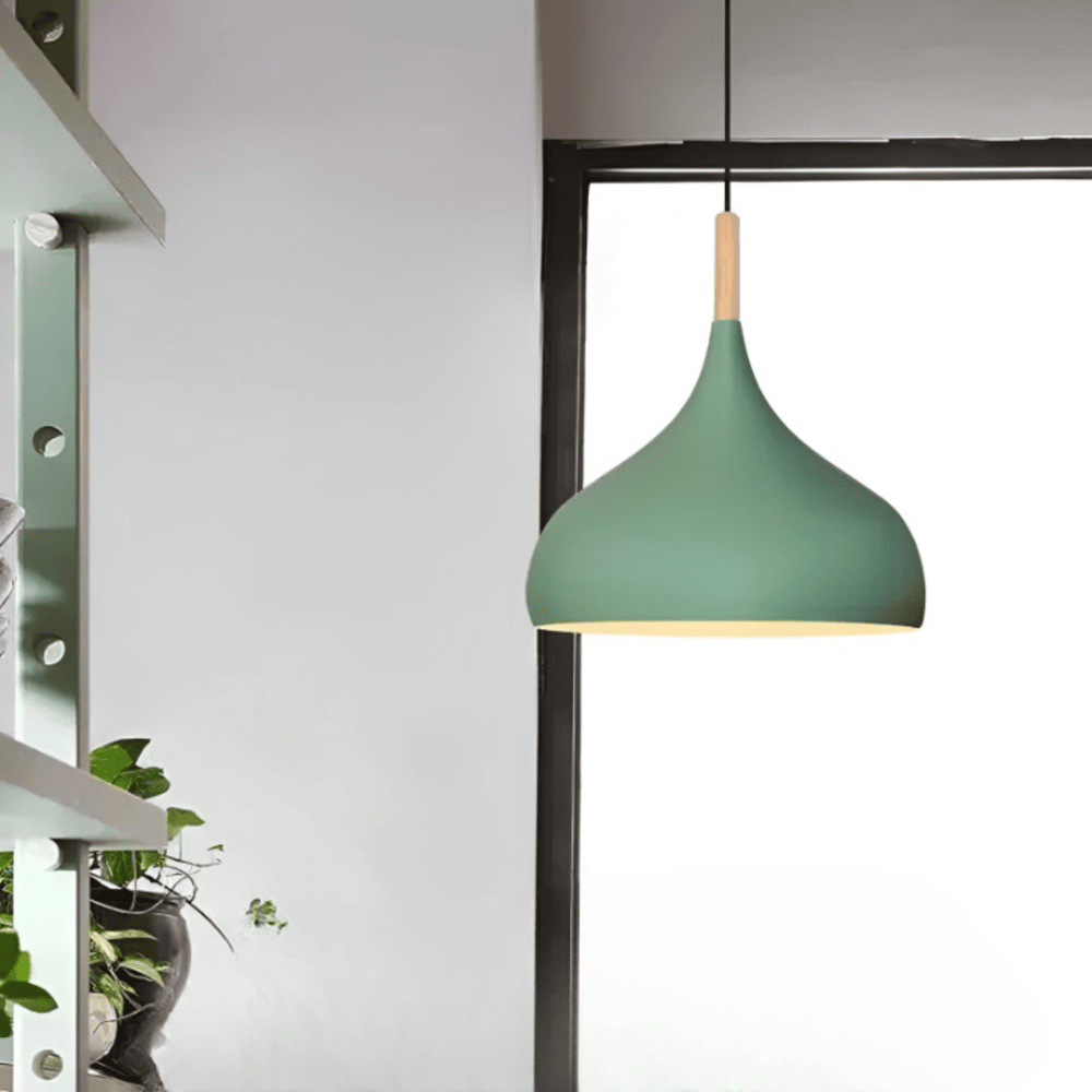 Lampa wisząca AluPastel – Żywy żyrandol LED z jedną głowicą 4