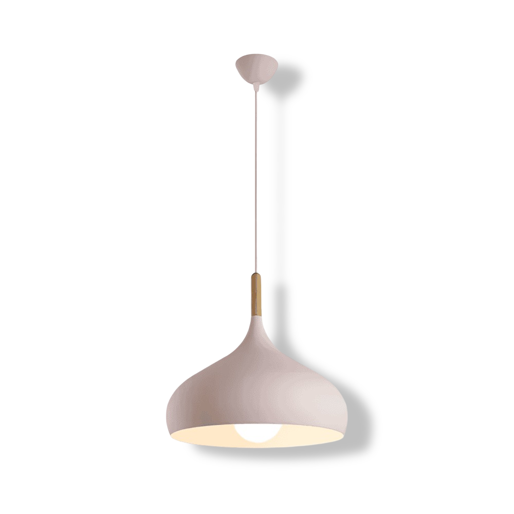 Lampa wisząca AluPastel – Żywy żyrandol LED z jedną głowicą 6