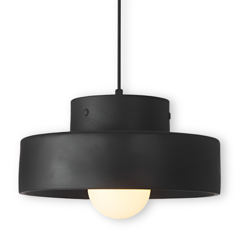 Lampa wisząca Wabi Sabi - Czerwona lampa wisząca z makaronikami - Okrągła lampa wisząca 0