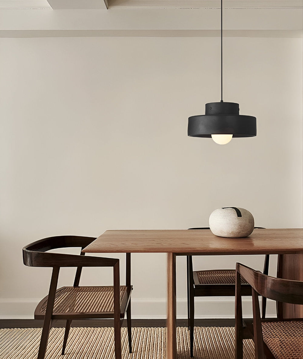Lampa wisząca Wabi Sabi - Czerwona lampa wisząca z makaronikami - Okrągła lampa wisząca 2