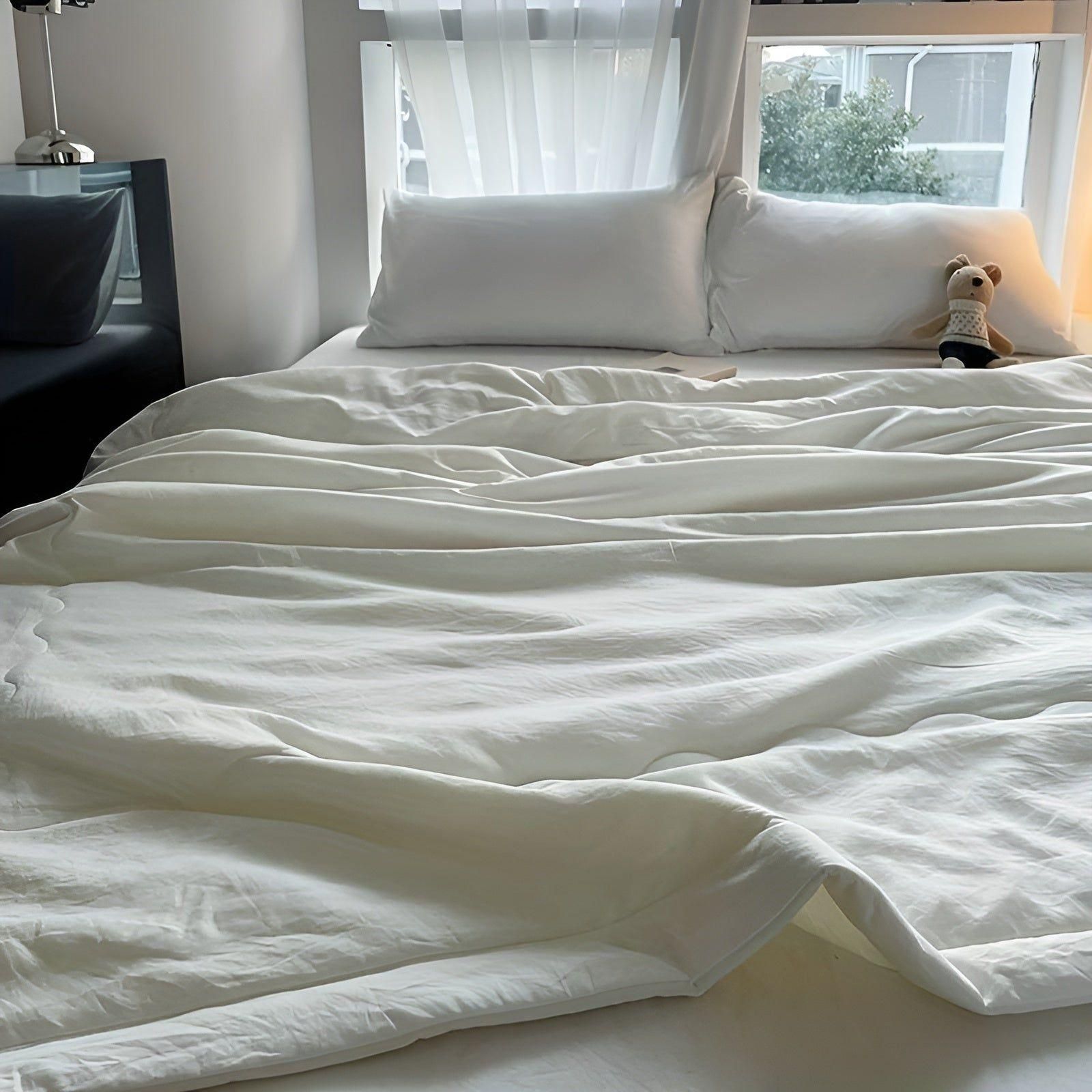 Lekkie Oddychające Koc 150x200 cm – Miękki Poliester na Ciepłe Noce do Sypialni 3