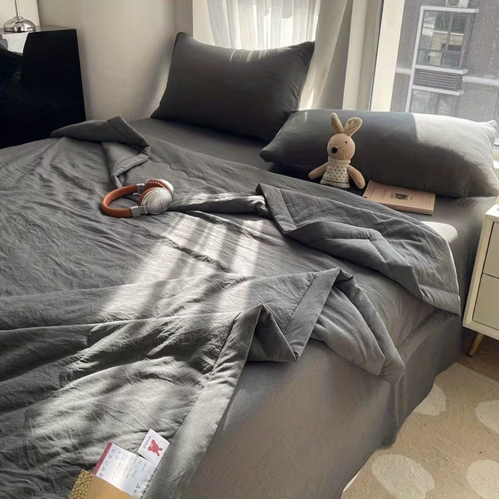 Lekkie Oddychające Koc 150x200 cm – Miękki Poliester na Ciepłe Noce do Sypialni 7