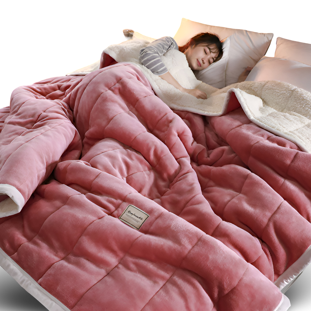 Koc sherpa czerwony