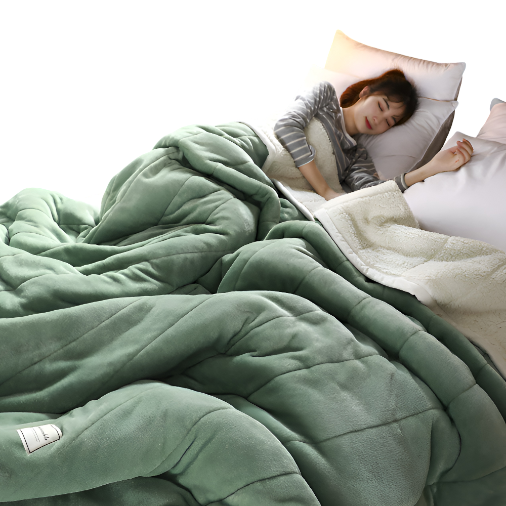 Koc sherpa zielony