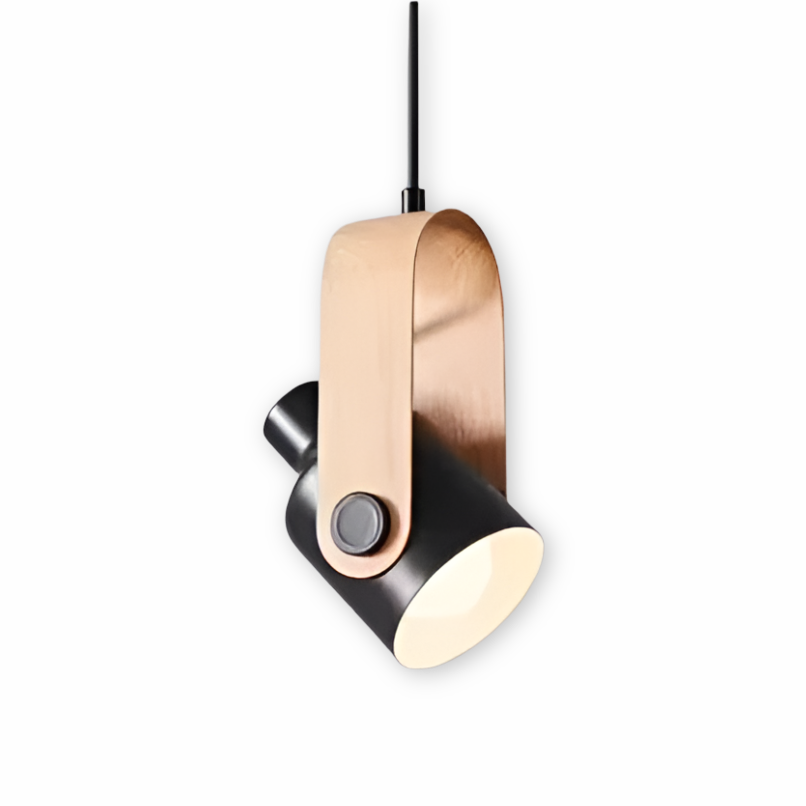 MiniLog HängespotLicht – lampa wisząca z metalu z nordyckim usłojeniem drewna 0