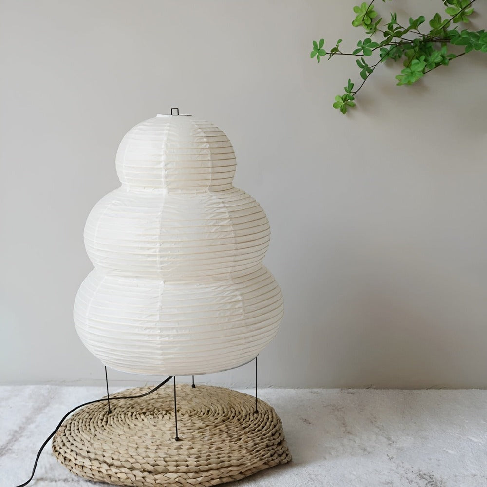 Minimalistyczna Lampa Podłogowa Zen Glow - Papier Ryżowy Biały dla Relaksu w Domu 2