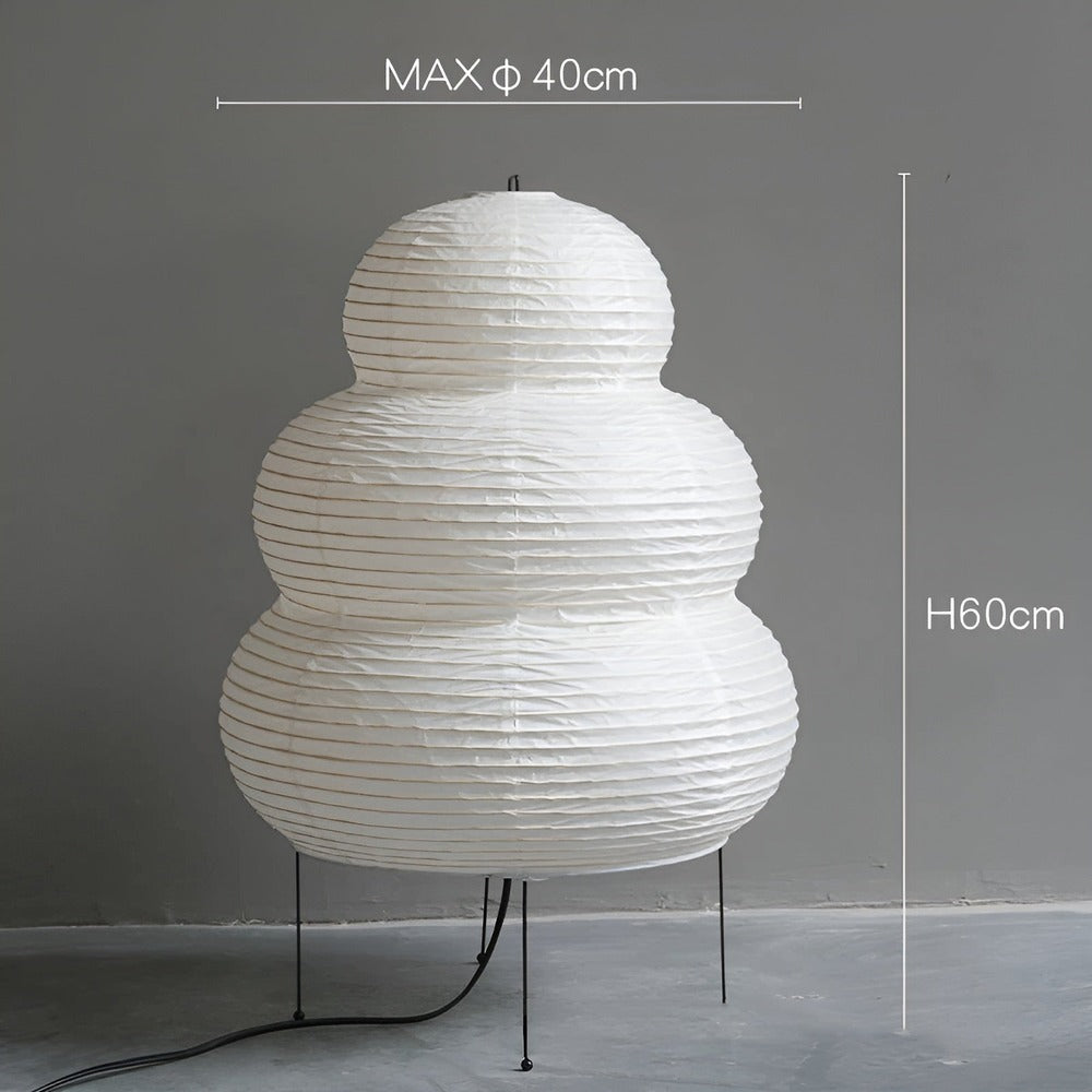 Minimalistyczna Lampa Podłogowa Zen Glow - Papier Ryżowy Biały dla Relaksu w Domu 5
