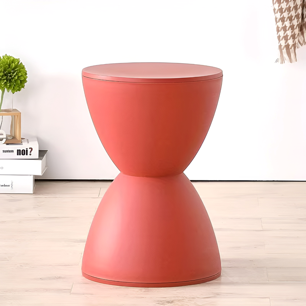 Minimalistyczne Krzesło 30x44cm - Plastikowe Białe Stołek do Salonu 10