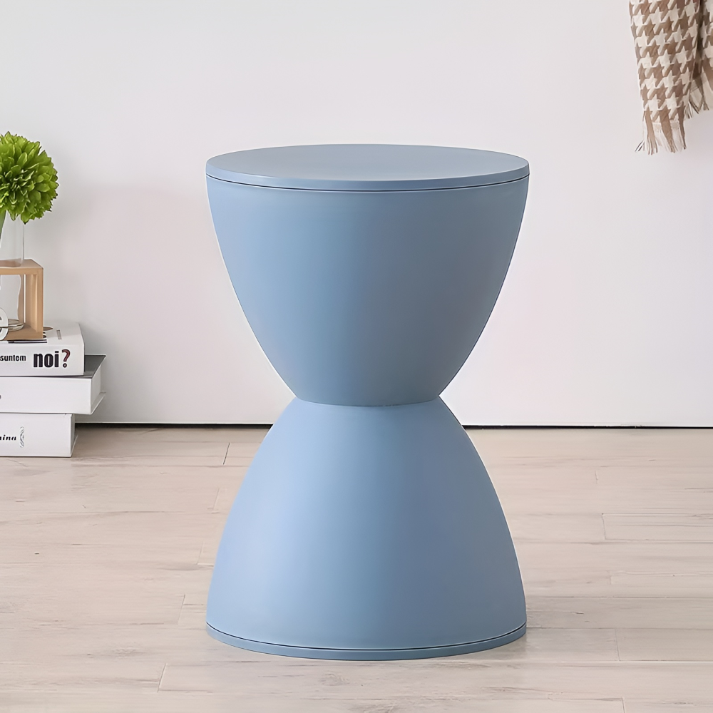 Minimalistyczne Krzesło 30x44cm - Plastikowe Białe Stołek do Salonu 12