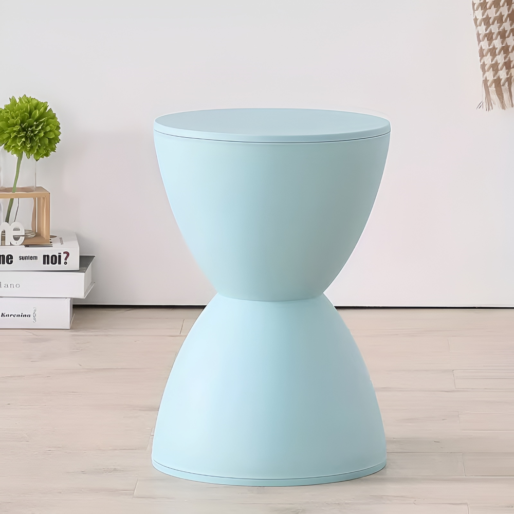 Minimalistyczne Krzesło 30x44cm - Plastikowe Białe Stołek do Salonu 14