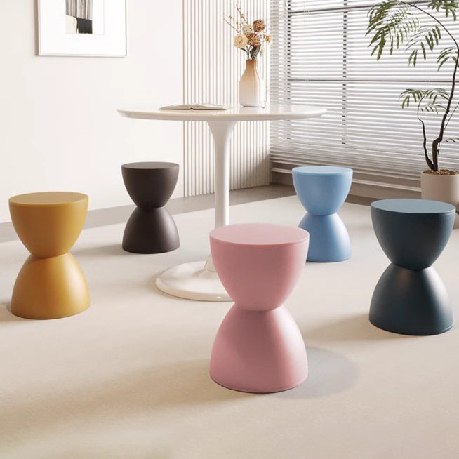 Minimalistyczne Krzesło 30x44cm - Plastikowe Białe Stołek do Salonu 4