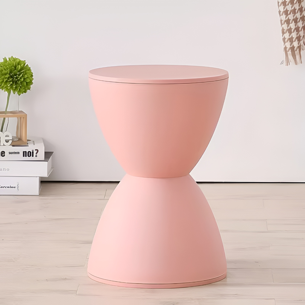 Minimalistyczne Krzesło 30x44cm - Plastikowe Białe Stołek do Salonu 9
