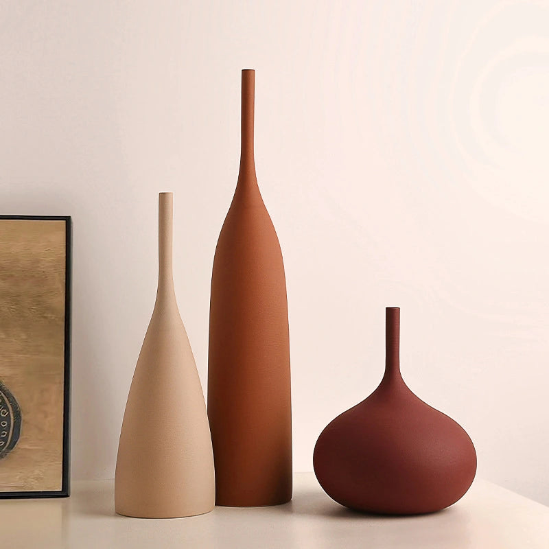 Morandi Style Ceramic Vase - Elegant White Porcelain for Stylish Interiors 1