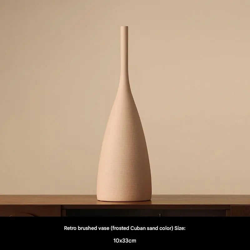 Morandi Style Ceramic Vase - Elegant White Porcelain for Stylish Interiors 7