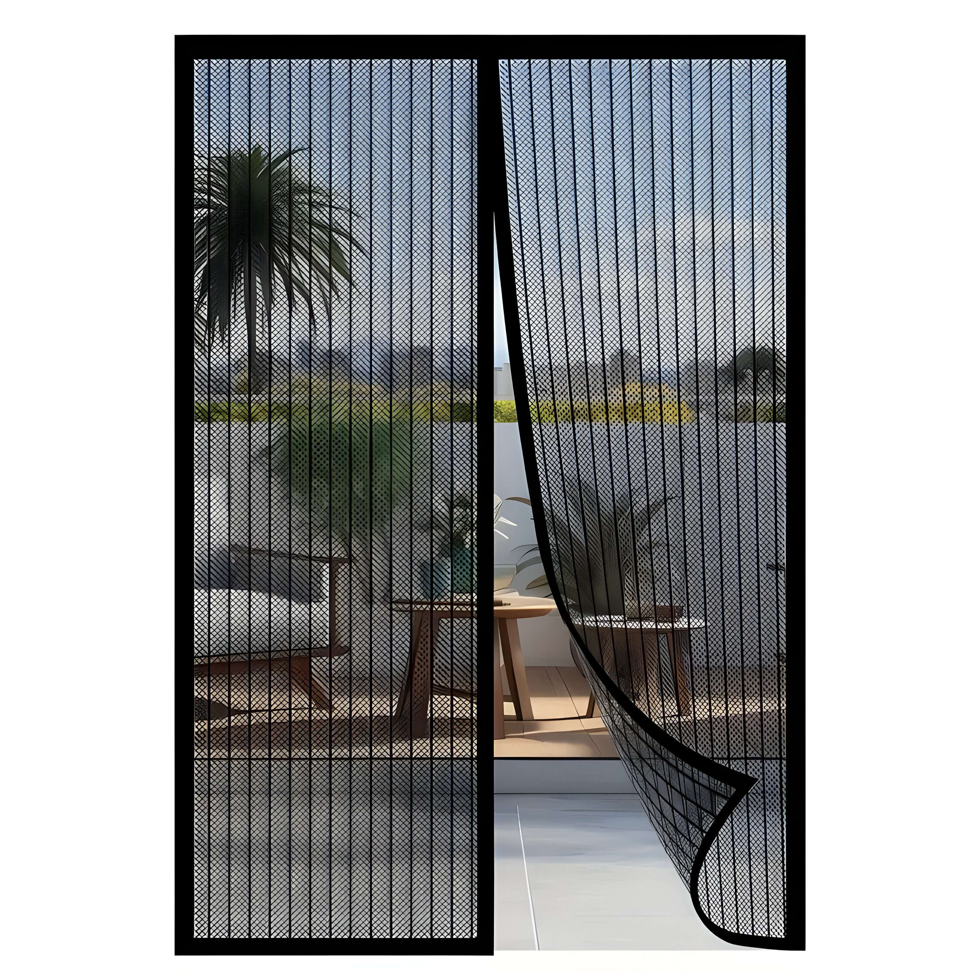 Nowoczesna Moskitiera na Drzwi Balkonowe 80-120x210-220 cm – Trwały Poliester, Ochrona Przed Owadami 0