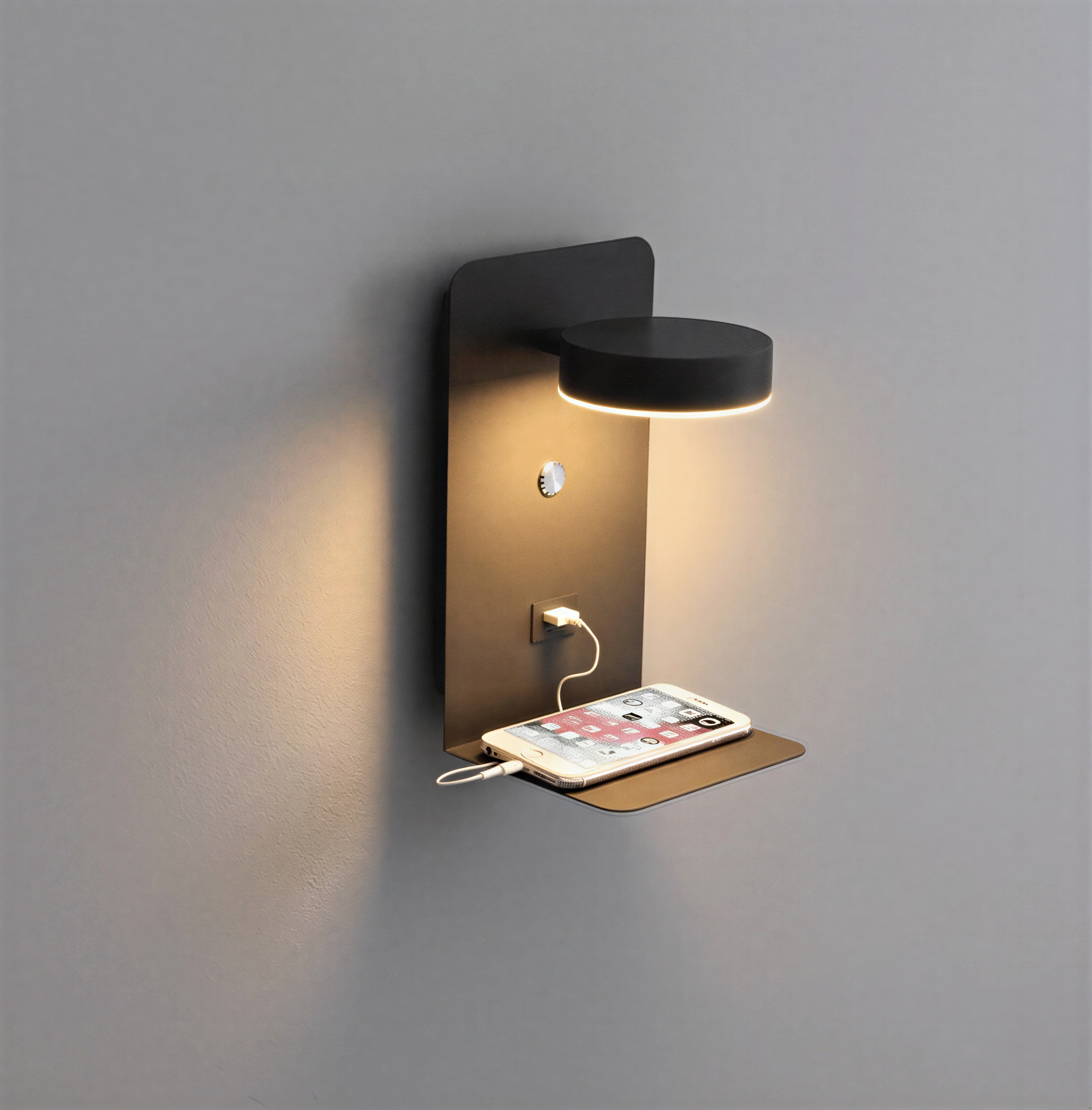 Nowoczesna Regulowana Lampka Nocna - Aluminium z USB i Inteligentnym Sterowaniem do Sypialni 0