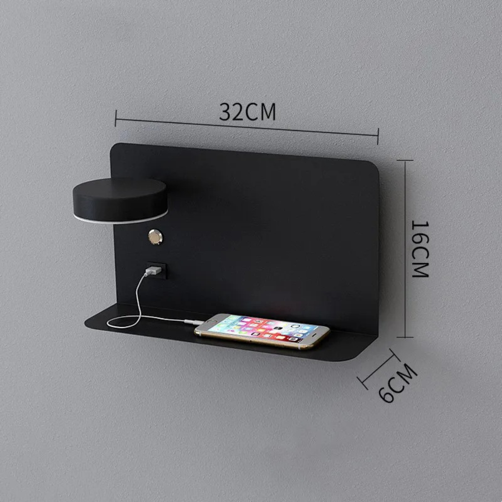 Nowoczesna Regulowana Lampka Nocna - Aluminium z USB i Inteligentnym Sterowaniem do Sypialni