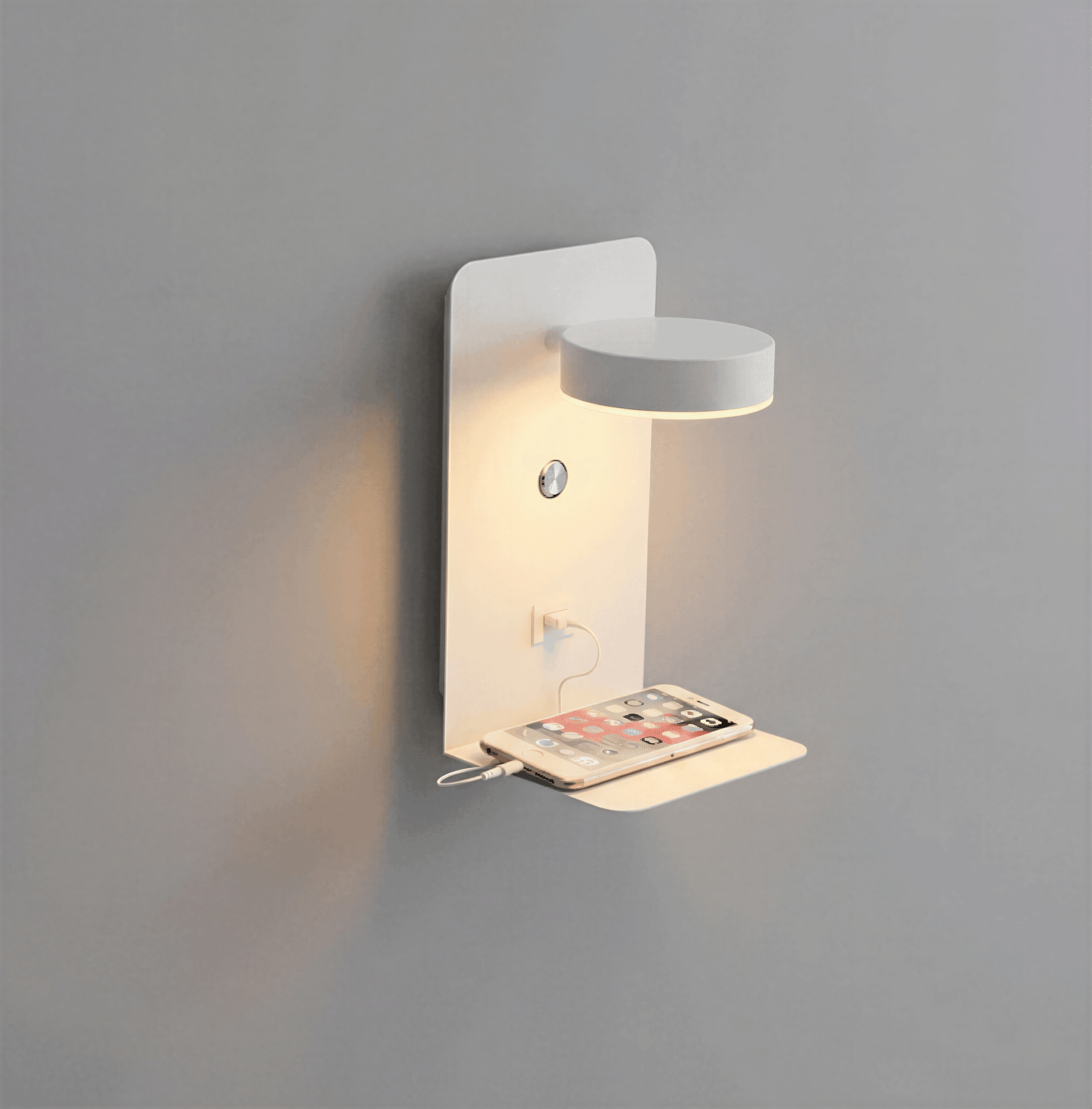 Nowoczesna Regulowana Lampka Nocna - Aluminium z USB i Inteligentnym Sterowaniem do Sypialni 4