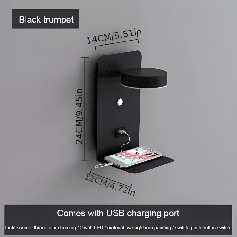 Nowoczesna Regulowana Lampka Nocna - Aluminium z USB i Inteligentnym Sterowaniem do Sypialni 5