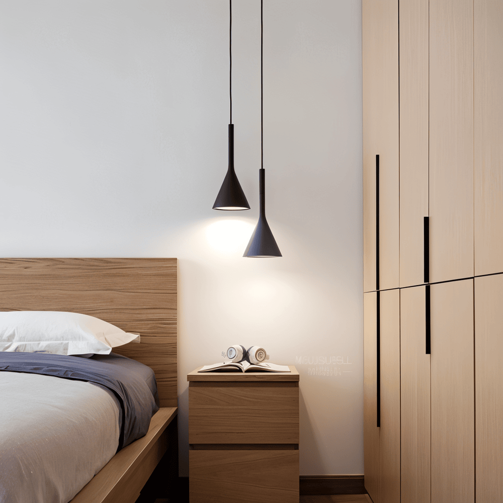 Nowoczesne lampy wiszące stożkowe - lampa sufitowa nordycka 8
