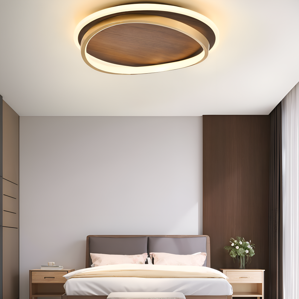 Lampa sufitowa drewniana LED plafon – 3
