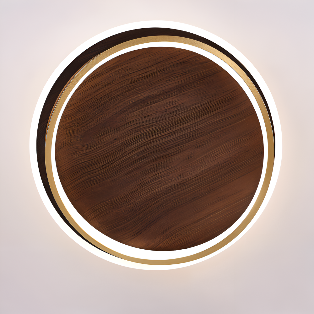 Lampa sufitowa drewniana LED plafon – 5