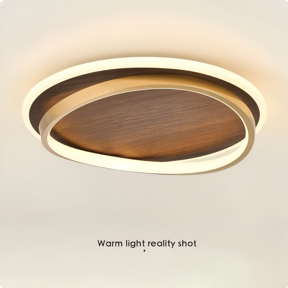 Lampa sufitowa drewniana LED plafon – 9