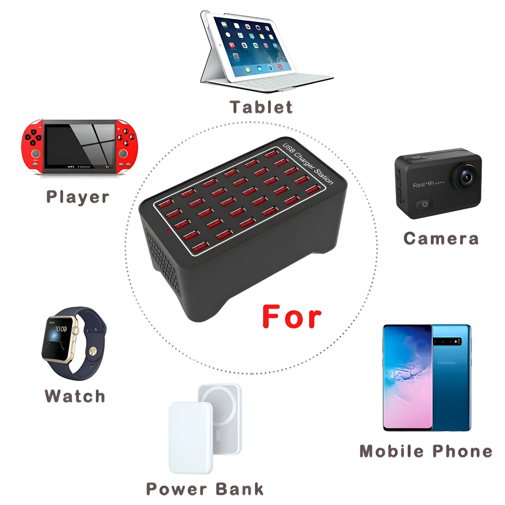 PowerPort Pro – uniwersalna stacja ładująca Multi-USB z maksymalnie 30 złączami 7
