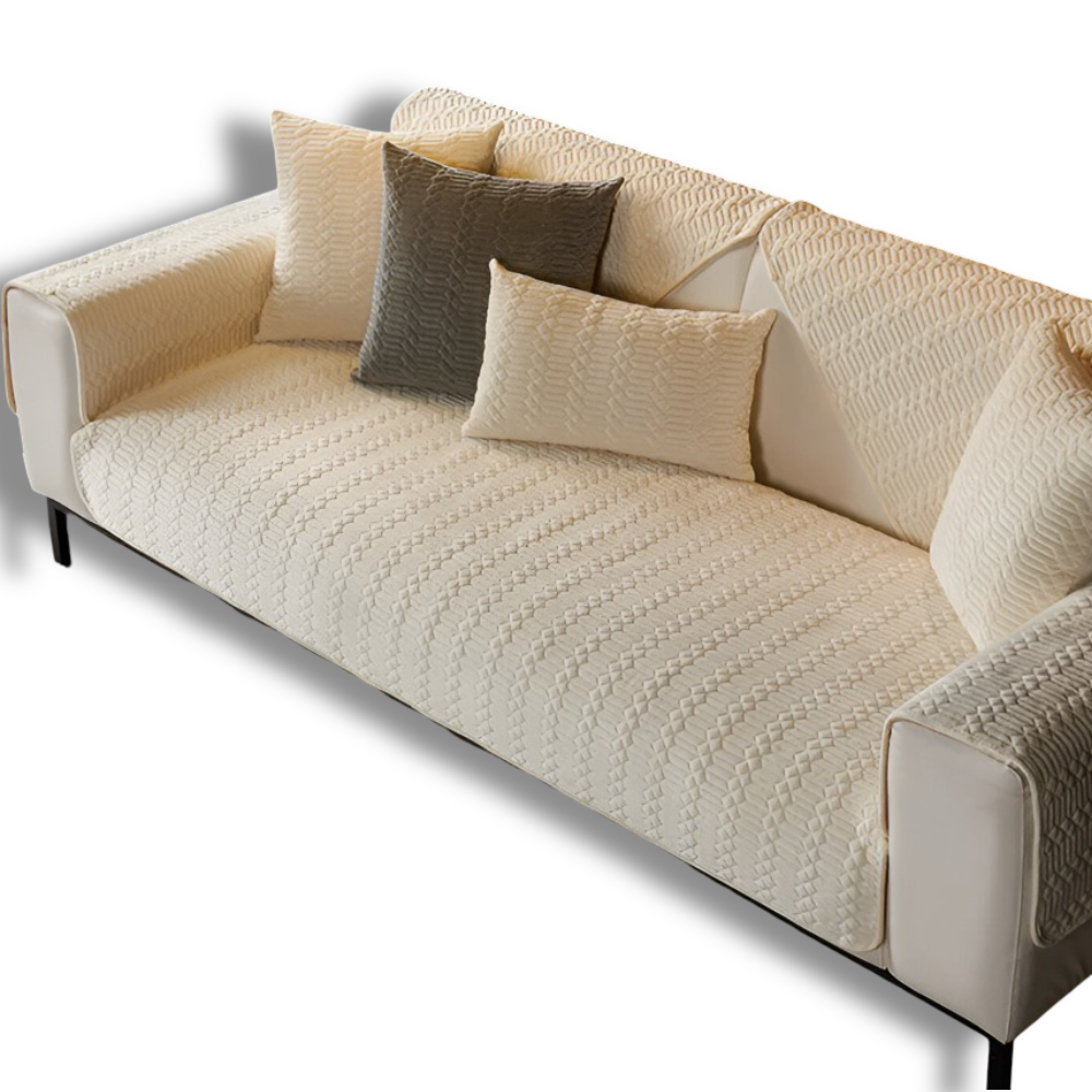 Narzuta na sofę antypoślizgowa 70x70 do 120x180 cm – pluszowy ochraniacz, 21 rozmiarów i 2 poszewki