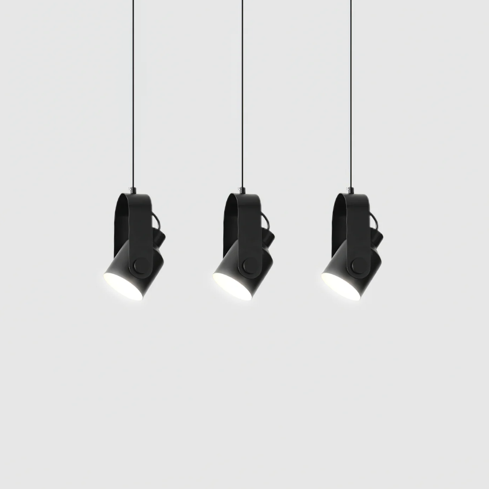 Regulowana Lampa Wisząca LED z Efektem Drewna – Mini Spot Sufitowy do Kuchni, Salonu i Jadalni