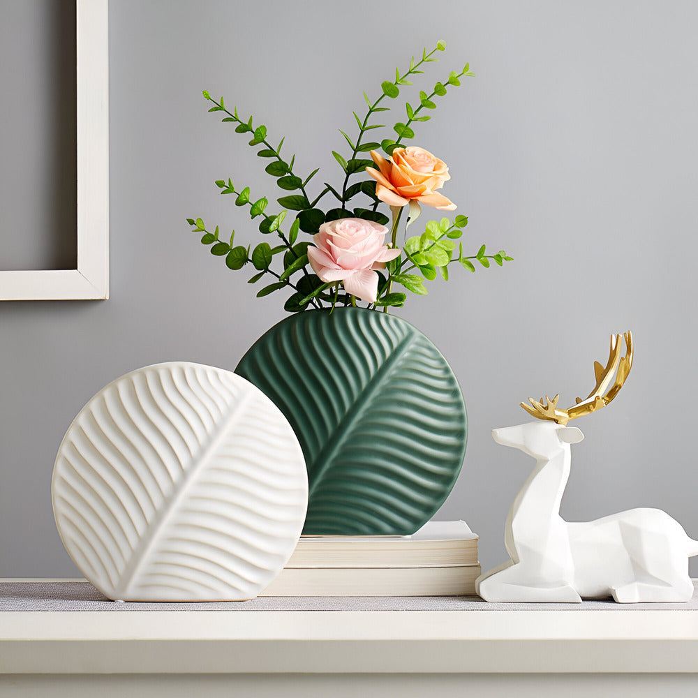 Wazon ceramiczny 18x20 do 31x34 cm – minimalistyczny wazon na kwiaty ręcznie robiony, 3 kolory